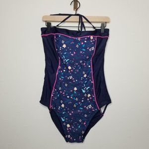 Beach Party one piece bikini Size 14 NWT